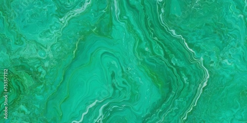 Abstract green marble textured background. Fluid art modern wallpaper.
