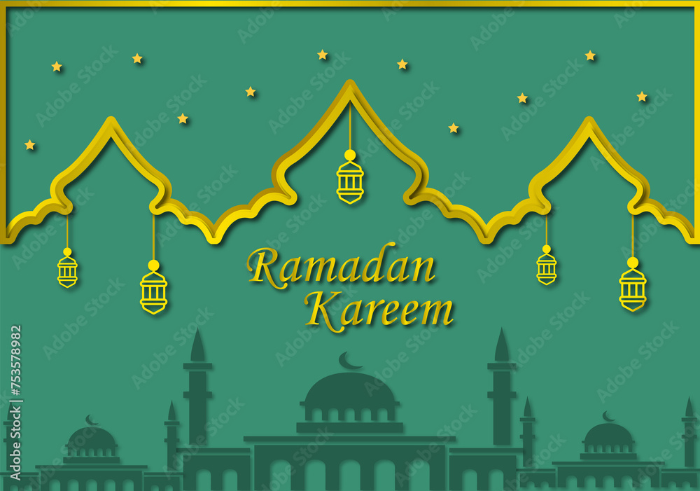 Ramadan Kareem Wallpaper Design Template 