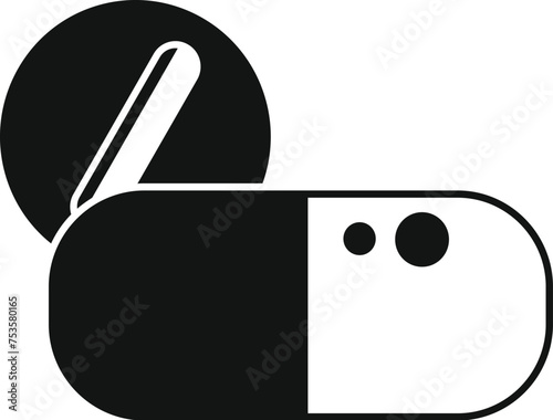 Healthy patient drugs icon simple vector. Medical hospitalization. Center condition