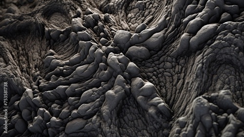 Fossilized fuel texture background. Microscopic view. Ai Generative photo