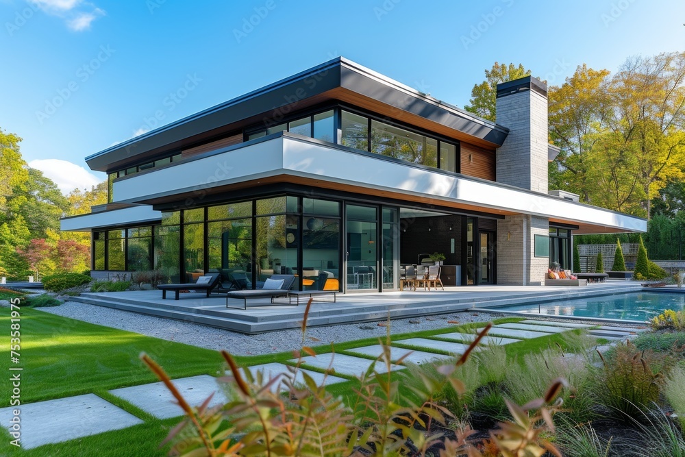 A modern minimalist house inspired by Scandinavian design principles