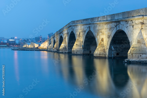 istanbul architect sinan bridge historical stone structure in the lake