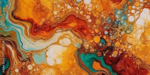 Alcohol ink Marble abstract art from exquisite original painting for abstract background