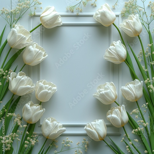 festive background pastel colored tulips
