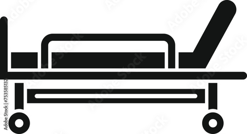 Soft clinical bed icon simple vector. Patient insurance helping. Nurse help treatment