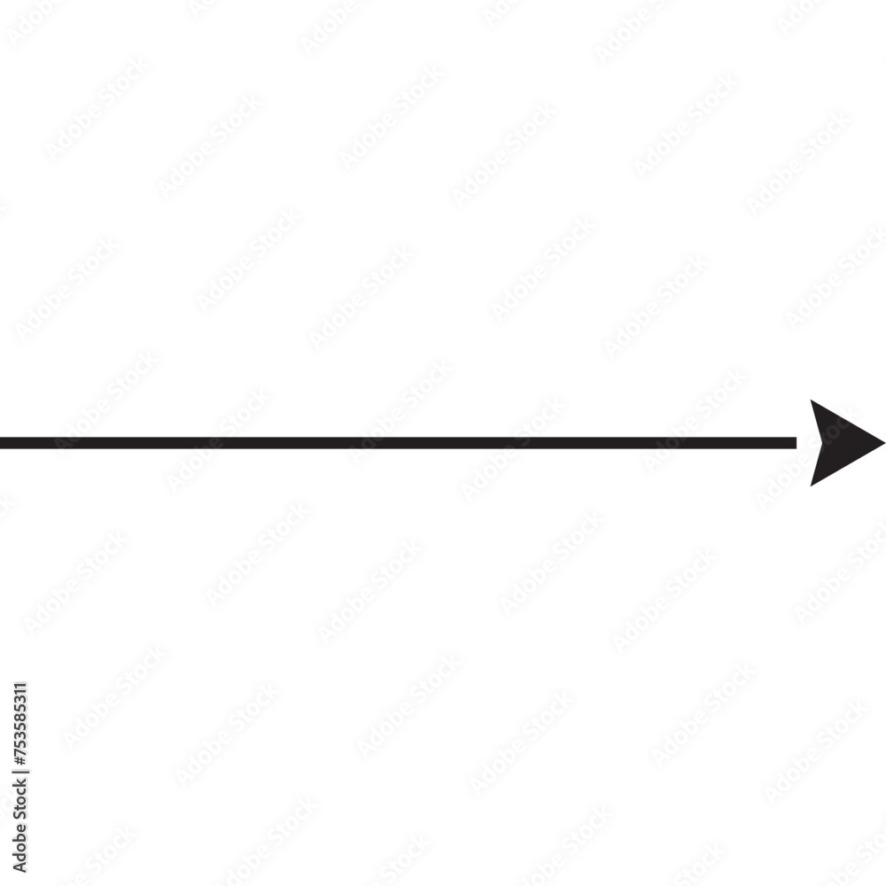 Black Flat Arrow Black Flat Arrow