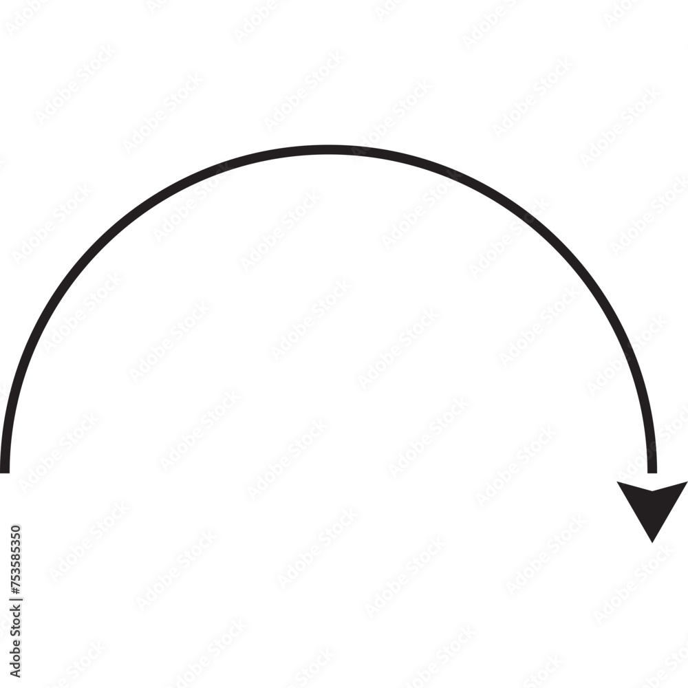 Black Flat Arrow Black Flat Arrow