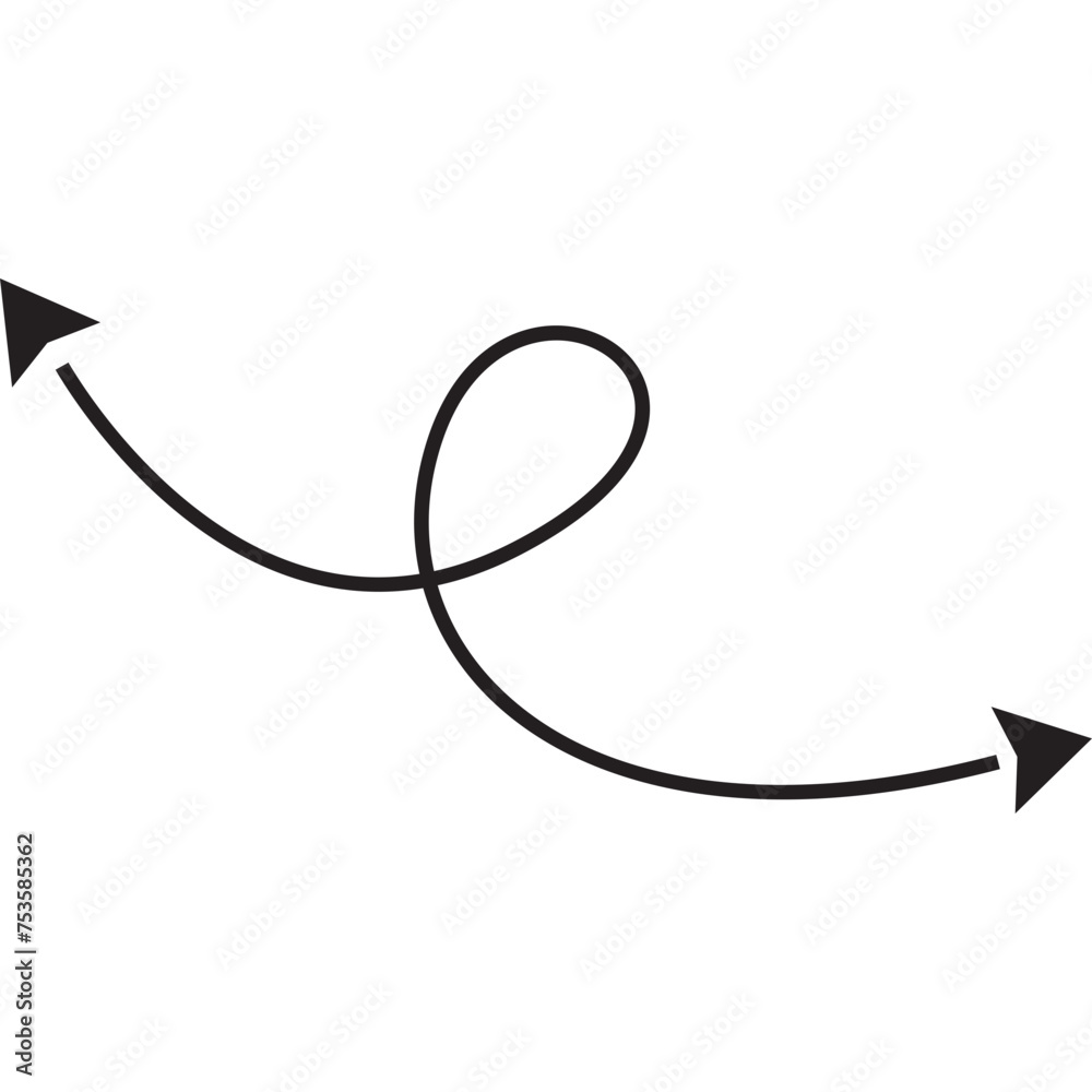 Black Flat Arrow Black Flat Arrow
