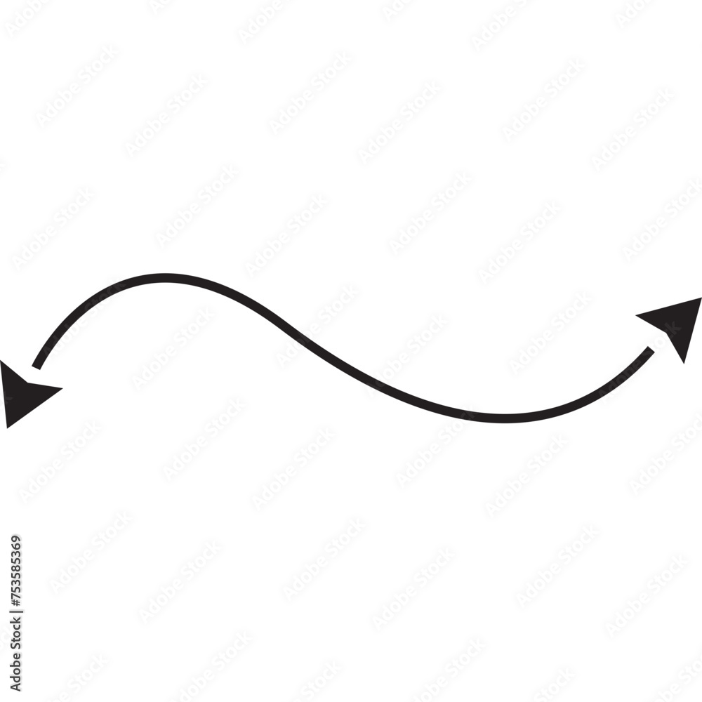 Black Flat Arrow Black Flat Arrow