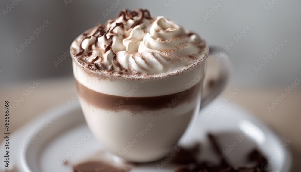 view of photo hot chocolate with cream