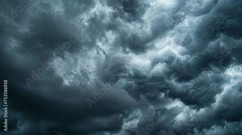 Dramatic Storm Clouds Background in the Stormy Weather
