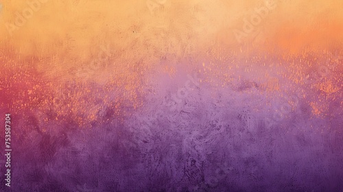 Sunrise Serenity - A smooth gradient from deep purple to soft orange  mimicking a serene sunrise  with a subtle grainy texture adding warmth. 