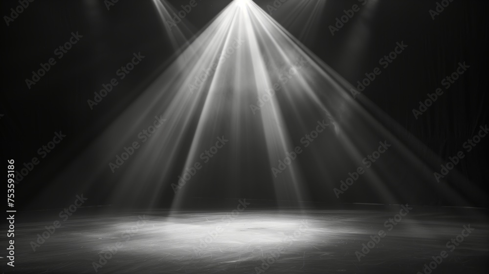Dark room with spotlight light background and smokes Dark room with spotlight light background and smokes