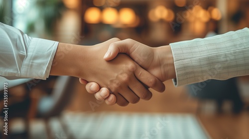 handshake close up making a deal