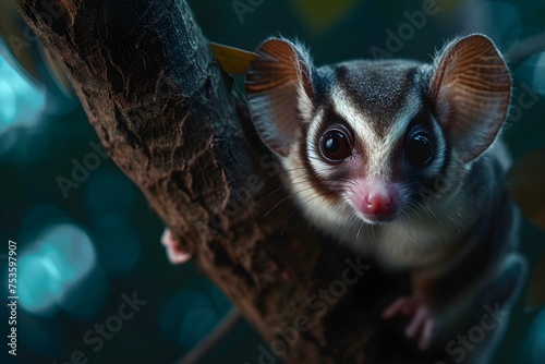 a cinematic and Dramatic portrait image for sugar glider