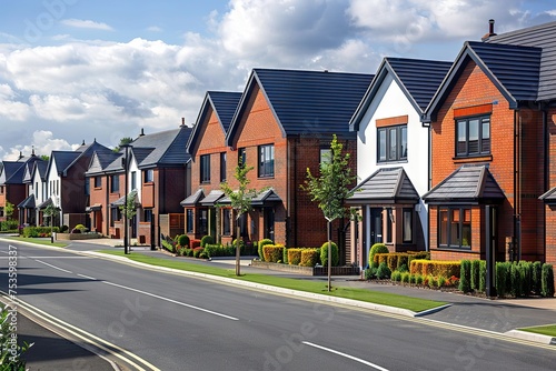 Newly Constructed Family Homes in a Modern Residential Area in England: A Positive Reflection of the Thriving Housing Market