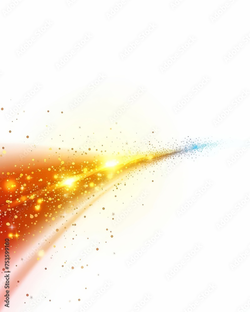 Abstract Cosmic Energy Burst with Sparkles and Glowing Lights Background for Celebration or Science Concept