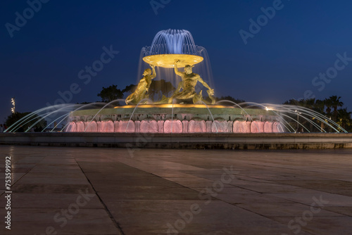 The Tritons’ Fountain, Il-Funtana tat-Tritoni, is a fountain located just outside the City Gate of Valletta, Malta
