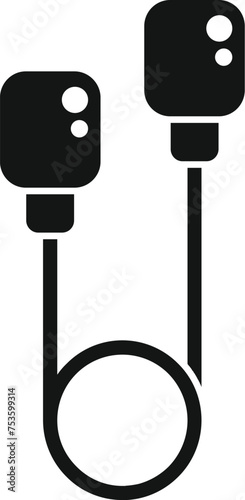 Ear plug equipment icon simple vector. Safety guard gear. Healthcare reduction