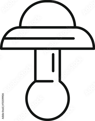 Ear plug protection icon outline vector. Cancelling noise. Medical care hear