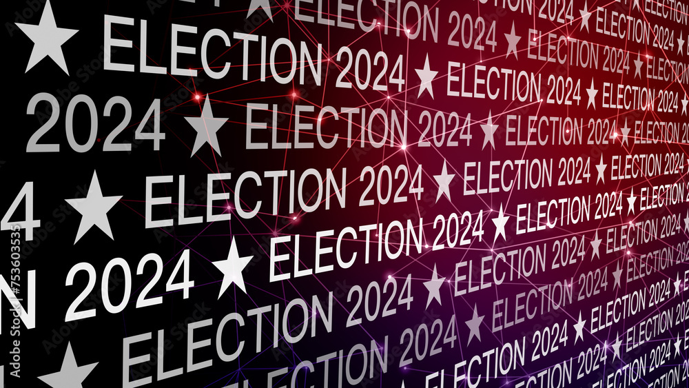 2024 election text and connected lines politics presidential election voting, background, results