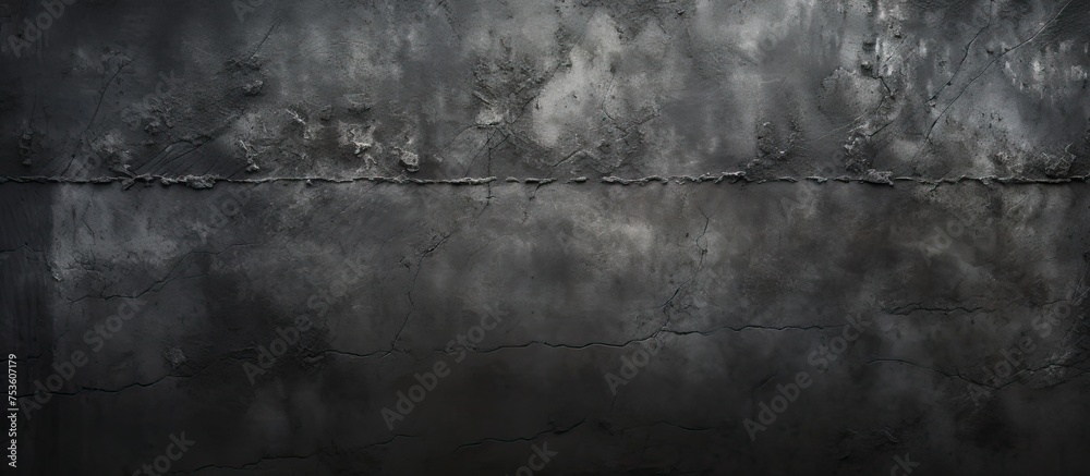 Eerie and Weathered: Abstract Dark Wall Texture with Cracks and Peeling Paint