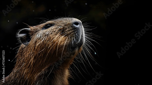 a cinematic and Dramatic portrait image for Capybara © omar