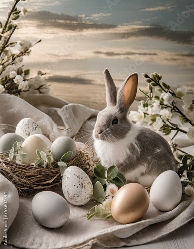 Easter bunny, Easter eggs, Easter background, religious Easter, Easter clipart, Easter pattern