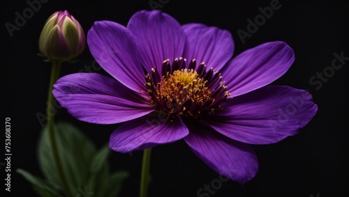 Close-Up of a Purple Flower © LL. Zulfakar Hidayat
