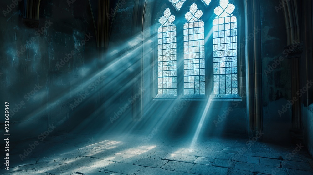 light going through a church window