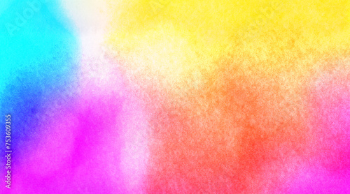 Orange gold pink purple and blue watercolour abstract background