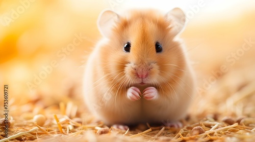 a cinematic and Dramatic portrait image for hamster