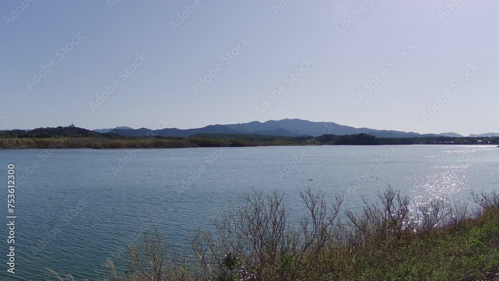 晴れた日の川の水光
晴れた日の川の水光