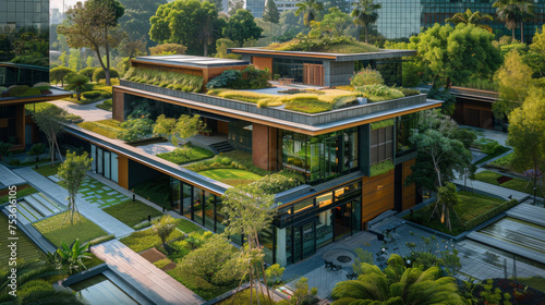 Green Roof and Passive Cooling in Sustainable Design  © Creative Valley