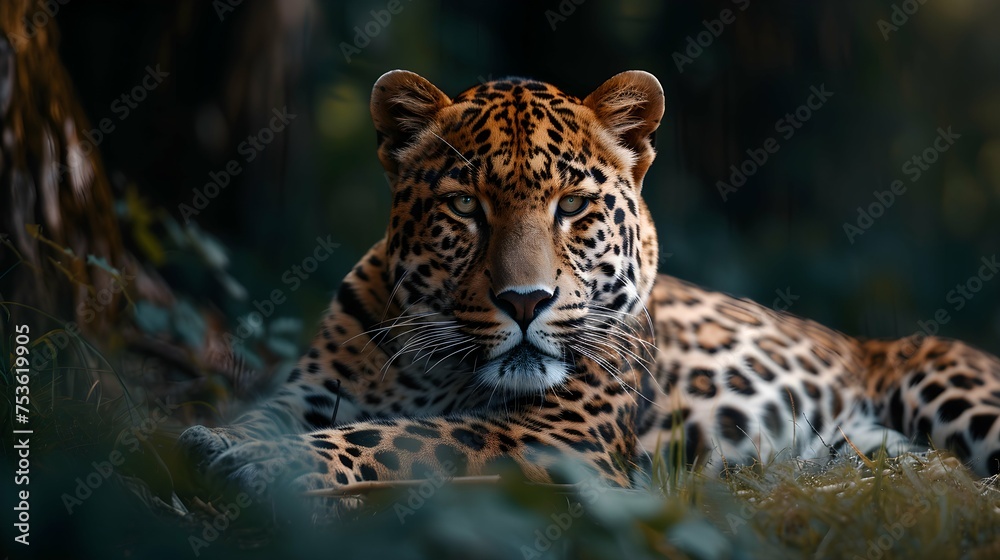 Obraz premium a cinematic and Dramatic portrait image for cheetah