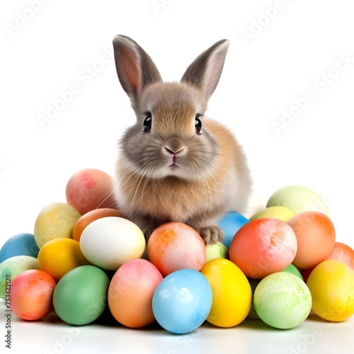 easter bunny with eggs © Tahreem