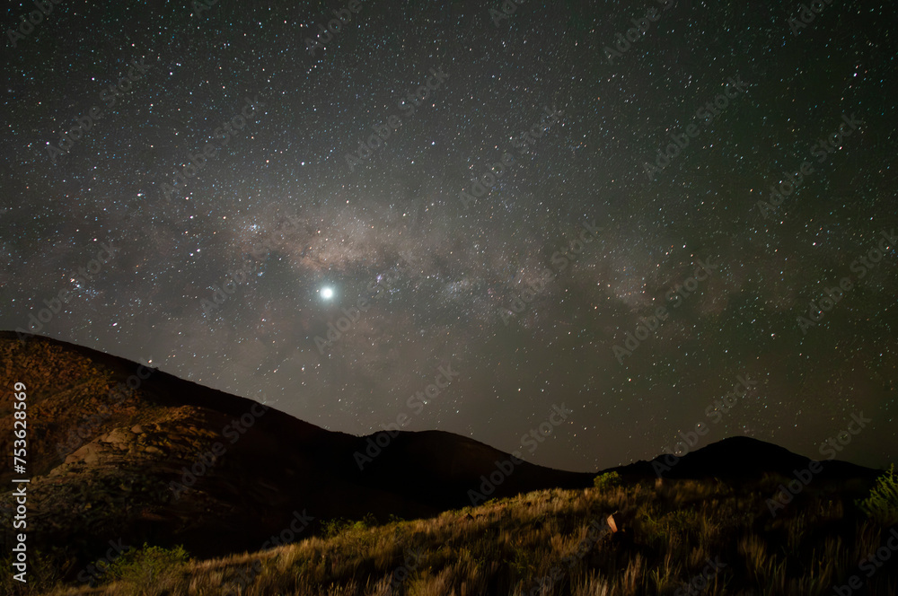 Lihue Calel National Park, Night Landscape, La Pampa, Argentina Lihue Calel National Park, Night Landscape, La Pampa, Argentina