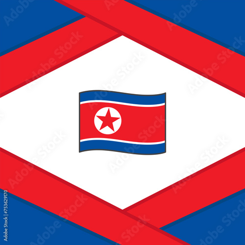 Free Download North Korea Flag Abstract Background Design Template. North Korea Independence Day Banner Social Media Post. North Korea Template - GFXLoad