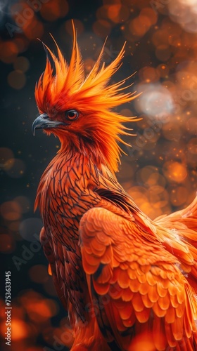 portrait of fiery phoenix © Andrus Ciprian