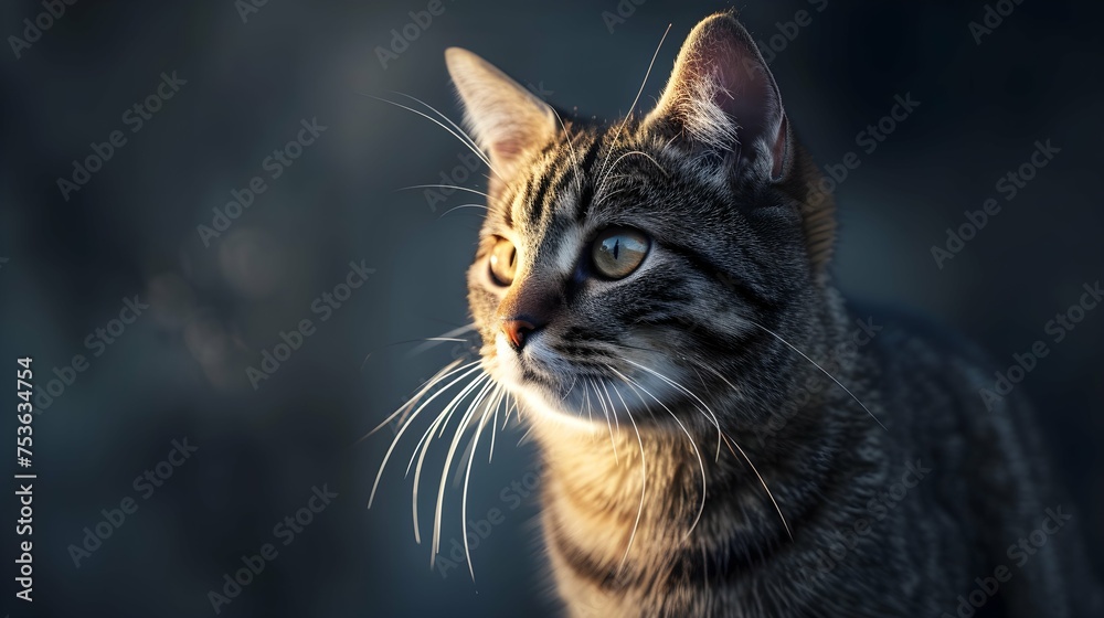 a cinematic and Dramatic portrait image for cat a cinematic and Dramatic portrait image for cat
