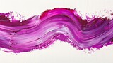 Vivid purple paint stroke isolated on clean white background for artistic design projects
