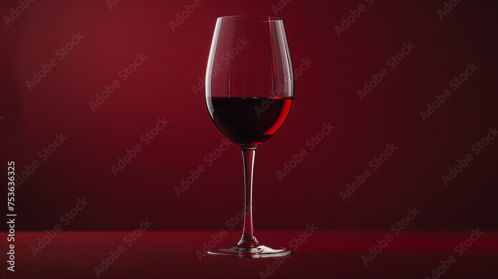A close-up shot of a crystal-clear 8K HD wine glass filled with rich red wine, set against a deep burgundy solid color background. A close-up shot of a crystal-clear 8K HD wine glass filled with rich red wine, set against a deep burgundy solid color background.
