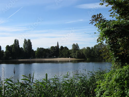 Beetzsee in Bandenburg mit Blick auf den Dom photo