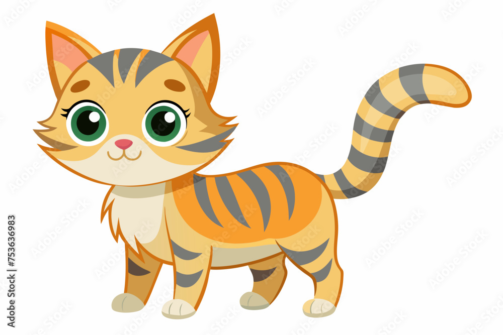 Cute cat vector illustration 