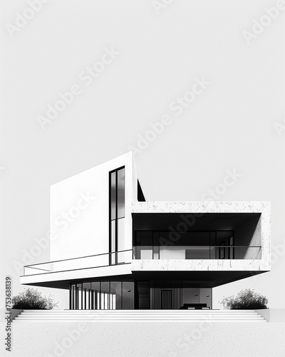 Modern Abstract Minimalism Architecture Inspired by Global Icons © Lucas