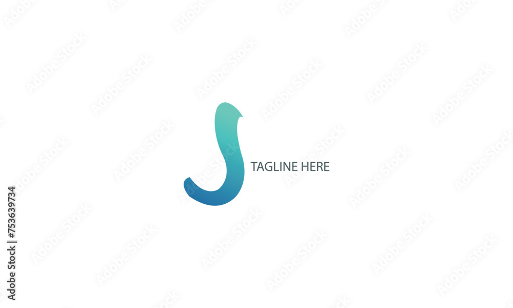 Letter J gradient creative and simple technological business modern logo design Letter J gradient creative and simple technological business modern logo design