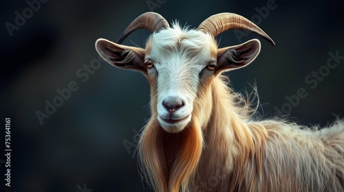 a cinematic and Dramatic portrait image for goat