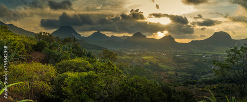 View of Pieter Both and Long Mountain, Nouvelle Decouverte, Mauritius photo