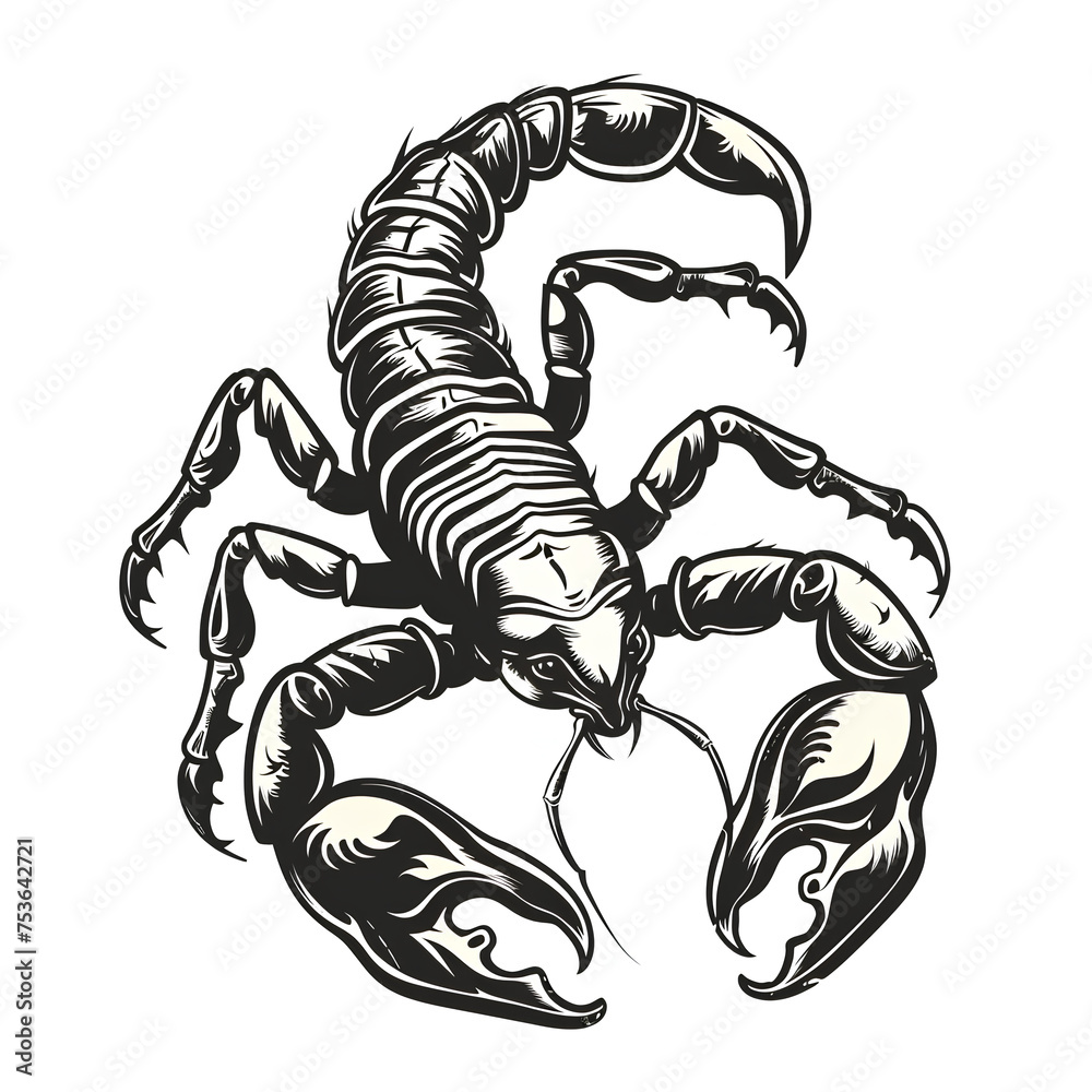 scorpion isolated on white scorpion isolated on white