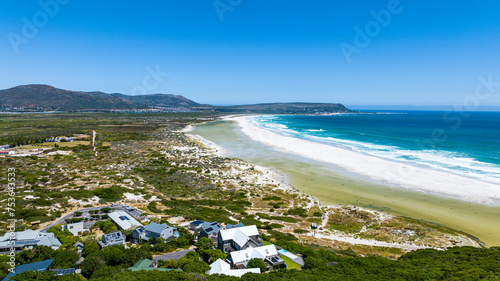 Aerial of Noordhoekstrand (Noordhoek Beach), Cape Town, Cape Peninsula photo